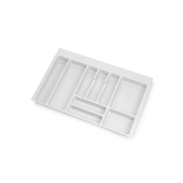 Emuca Portaposate Optima Vertex/Concept 500mm (Spalle 16mm), 800, Plastica bianca, Tecnoplastica