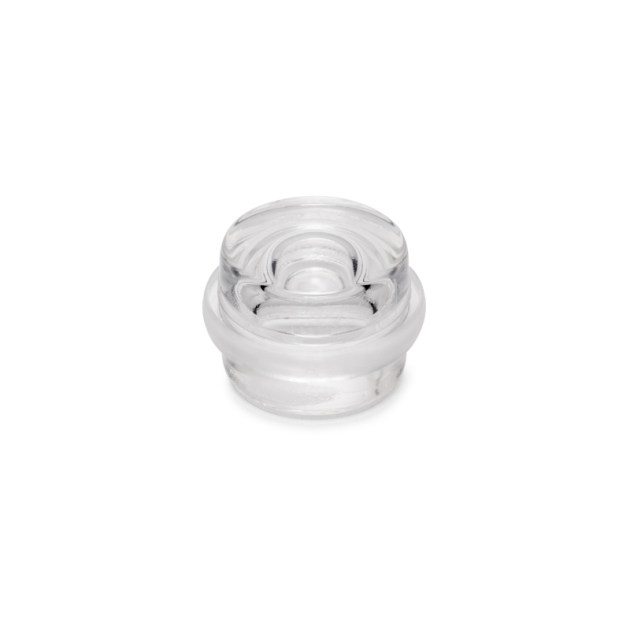 Set di 6 tappi adesivi cilindrici per porte, fissaggio a pavimento, plastica, trasparente