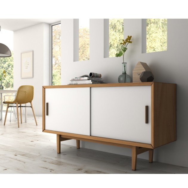 Emuca Sistema Flow in formato kit per armadio a 2 ante scorrevoli in legno supportate con chiusura ammortizzata, Anodizzato opaco