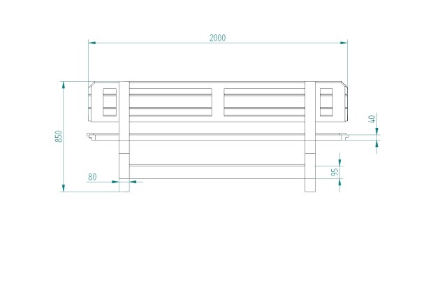 Tavolo Da Giardino Con Panche Separate e Schienale 8 + 2 posti