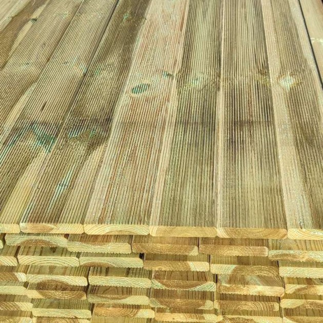 Pavimento in legno per Esterno Decking in Legno di Pino Impregnato in Autoclave - Brico Legno Store