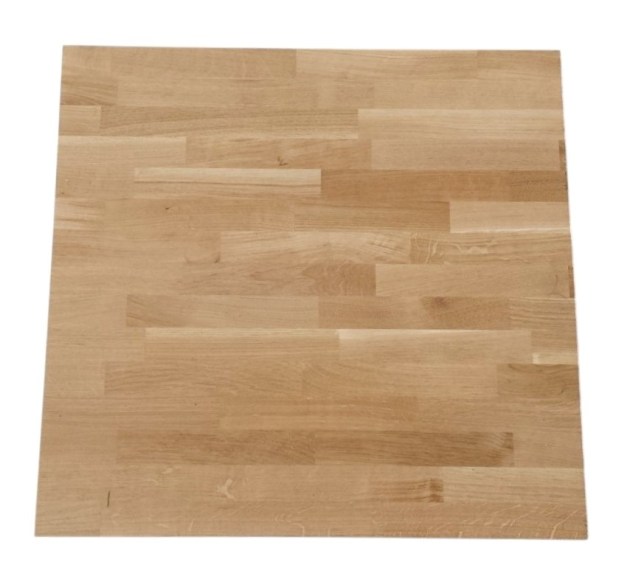 Piano Tavolino in Lamellare Rovere mm 42 x 630 x 630