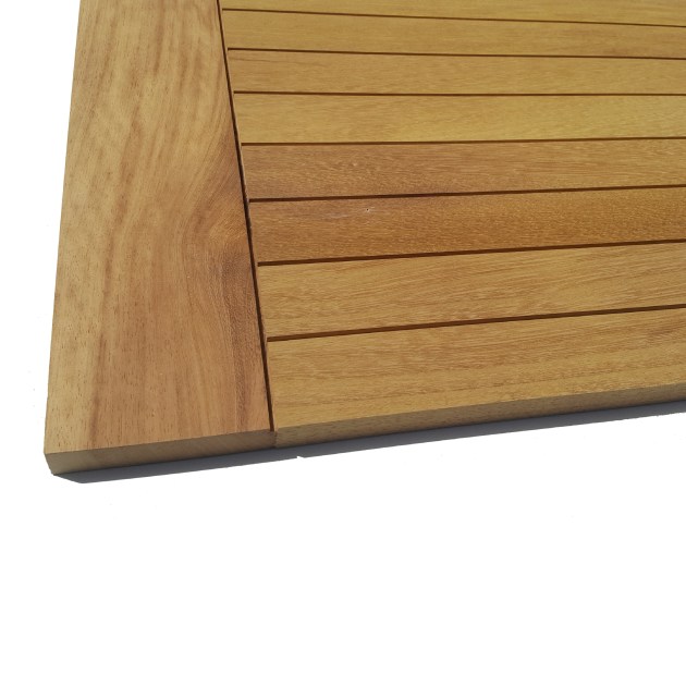 Piano Tavolo in legno di Iroko massello per imbarcazioni