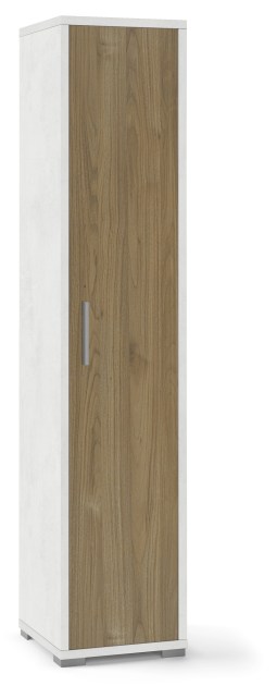 Sarmog Colonna 1 anta h182 l38 kit cod. Db364k Ossido bianco Noce stelvio