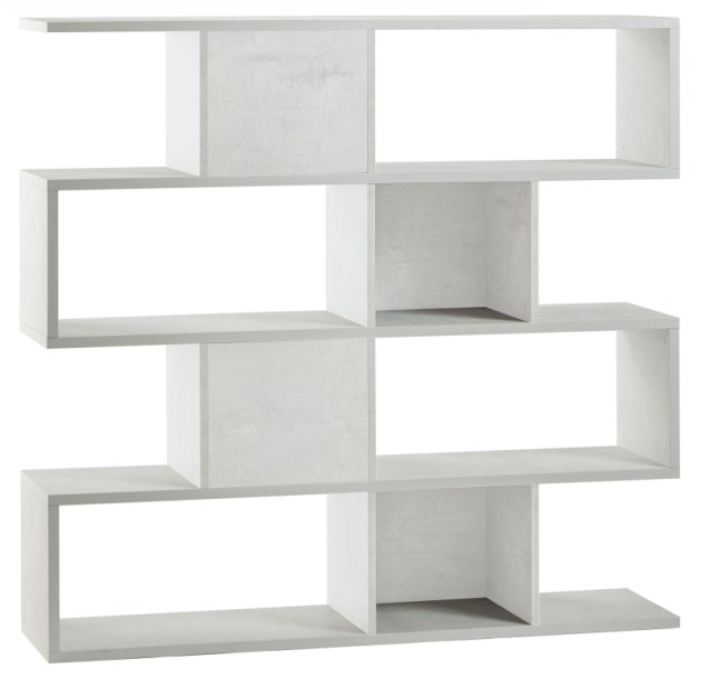 Sarmog Libreria modulare h150 l150 kit cod. Db324k Ossido bianco Ossido bianco
