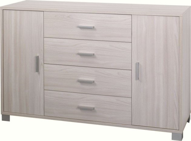 Sarmog Mobile 2 ante 4 cassetti kit  cod. 775k Olmo chiaro Olmo chiaro