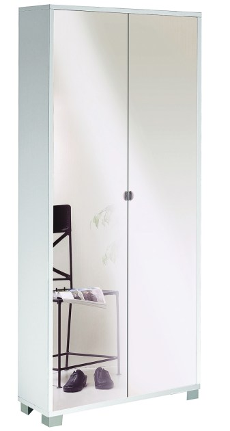 Sarmog Mobile 2 ante specchio kit cod. 747spk Bianco fiammato Specchio naturale