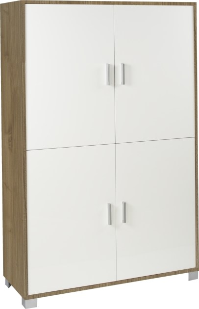 Sarmog Mobile 4 ante kit cod. 734k Noce stelvio Bianco fiammato
