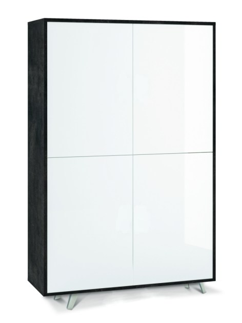 Sarmog Mobile 4 ante kit cod. 7034k al Ossido nero Bianco lucido