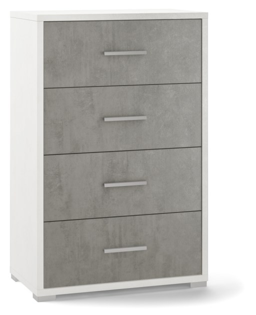 Sarmog Mobile 4 cassetti kit cod. Db774k Ossido bianco Cemento