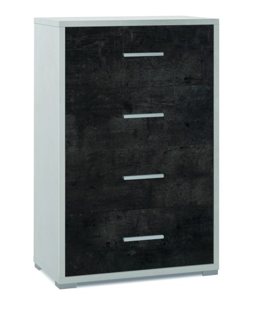 Sarmog Mobile 4 cassetti kit cod. Db774k Ossido bianco Ossido nero