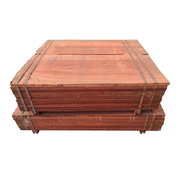 Tavola in legno di Padouk Refilato Grezzo