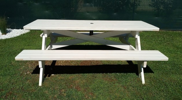 Tavolo Da Giardino Con Panche 8 + 2 posti HOLIDAY