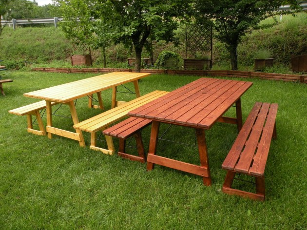 Tavolo Birreria Con Panche Chiudibile 8 + 2 posti BEER