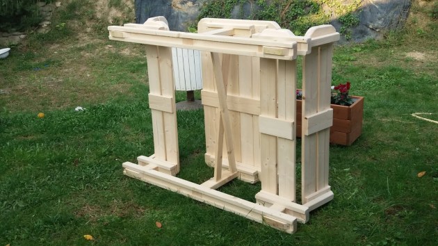 Tavolo Da Giardino Con Panche Separate e Schienale 8 + 2 posti