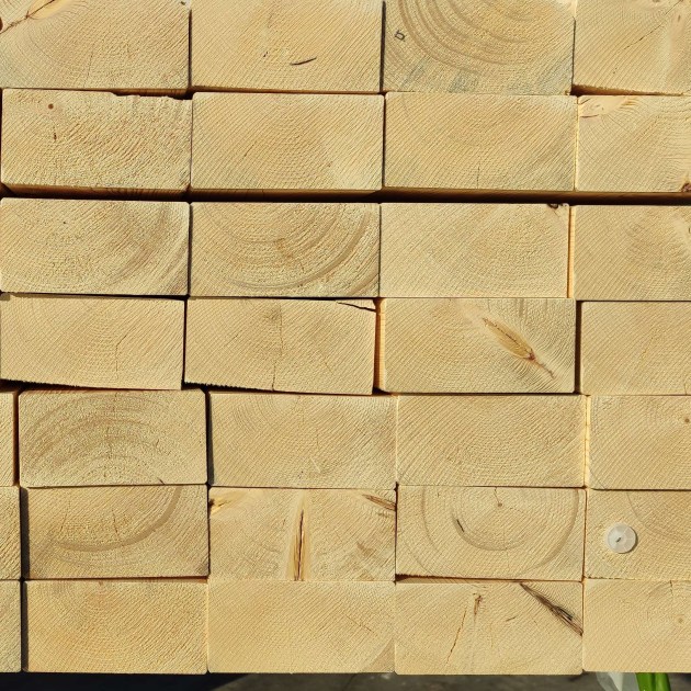 Trave in legno massello di Abete Piallato cm 8 x 16