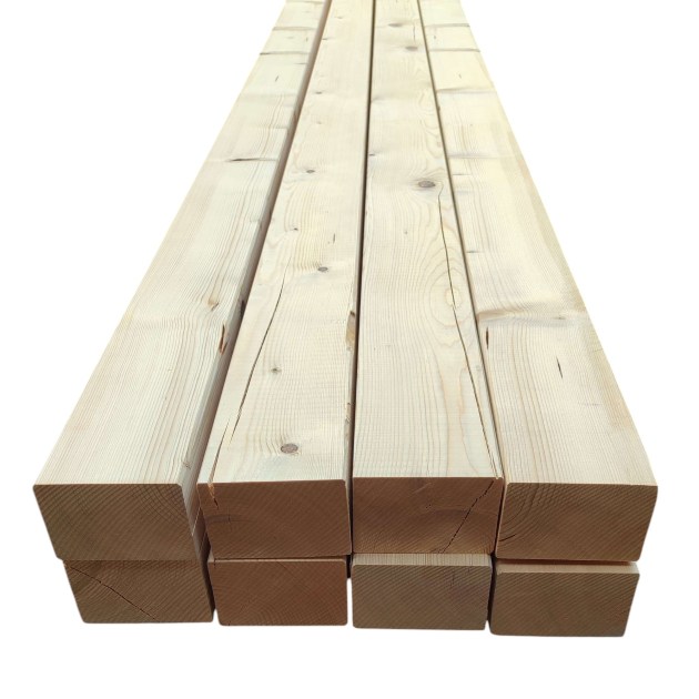 Trave in legno massello di Abete Piallato cm 8 x 16